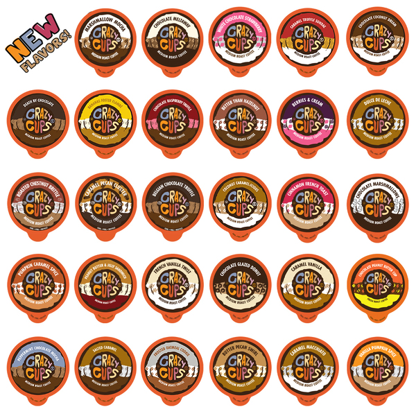 Crazy Cups Crazy Cups Flavored Coffee Variety Pack- 30 Count WM-CC-VarietyPack-30